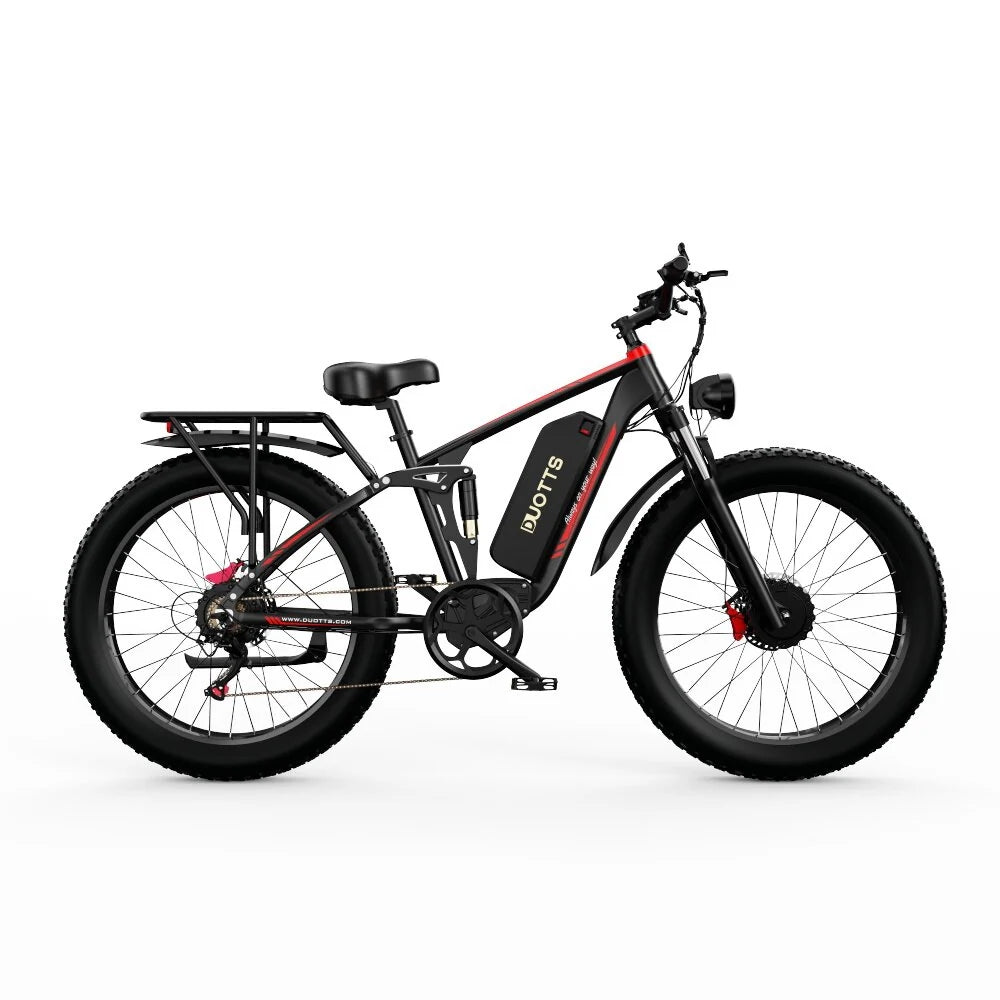 Bicicleta Eléctrica Duotts S26 - Motor 750W*2 Batería 960WH Autonomía 60KM - Negro