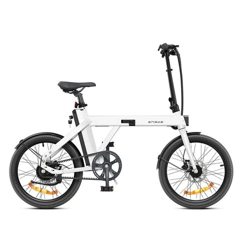 Bicicleta Eléctrica ENGWE P20 - Motor 250W Batería 36V9.6Ah Autonomía 100KM Freno De Disco Hidráulico - Blanco