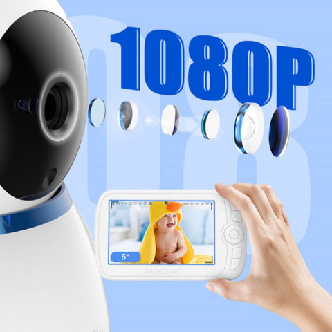 Cámara inalámbrica Proscenic 300 - Resolución de vídeo 1080P Visión nocturna | Blanco