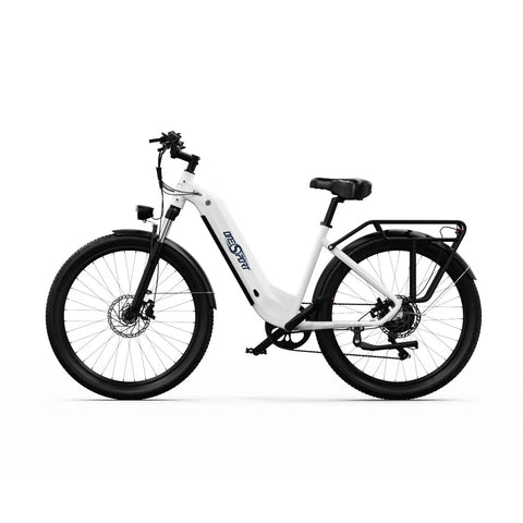 Bicicleta Eléctrica ONESPORT OT05 - Ruedas 27.5" Motor 250W Batería 36V18.2Ah Autonomía 60KM - Blanquecino